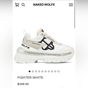 naked wolfe fighter sneaker size 38